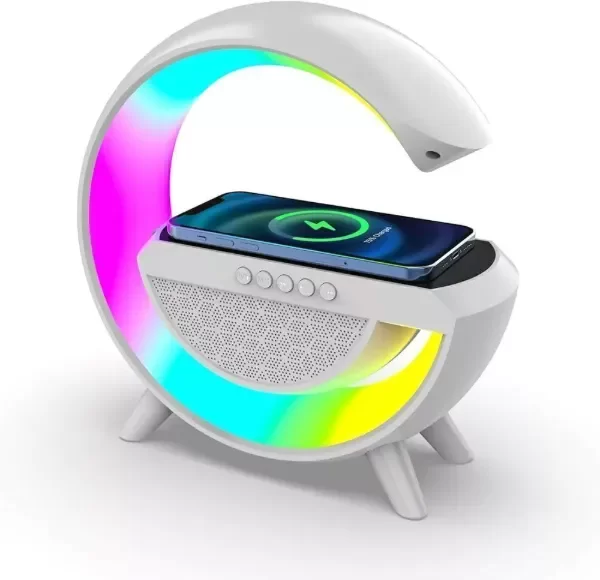 Producto - Cargador Celular Inalámbrico Con Parlante Y Luz Led