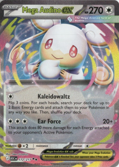 Producto - Mega Audino ex (172/217) [Mega Evolution: Ascended Heroes]
