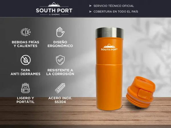 Producto - Vaso Termico 500Ml Con Tapa Y Retención De Temperatura -Gadnic - 1
