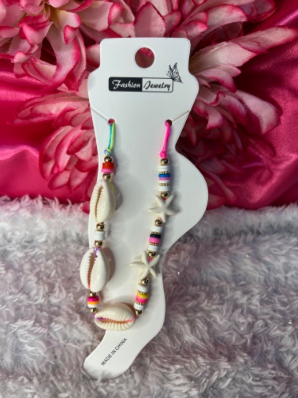 Producto - Tobillera colores caracoles - 1