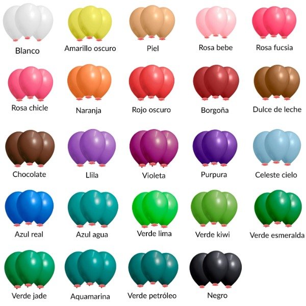 Producto - Globos latex  x 25 unidades