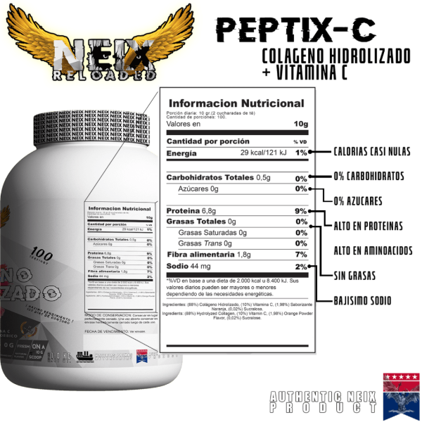 Producto - Colageno Hidrolizado + Vitamina C 1Kg Neix - 1