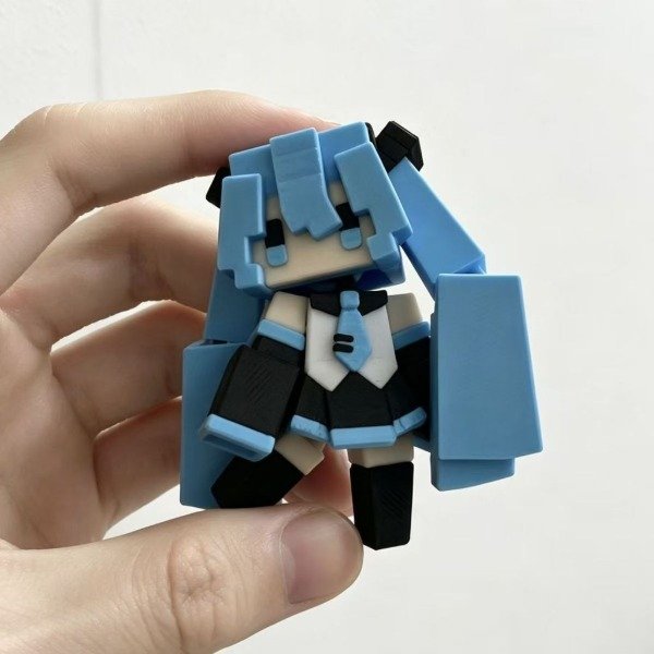 Producto - HATSUNE MIKU y KASANE TETO - Llavero 3D c/articulación (Por unidad) - 2