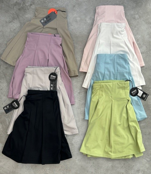 Producto - Pollera short Henglumao tableada ( 900 )