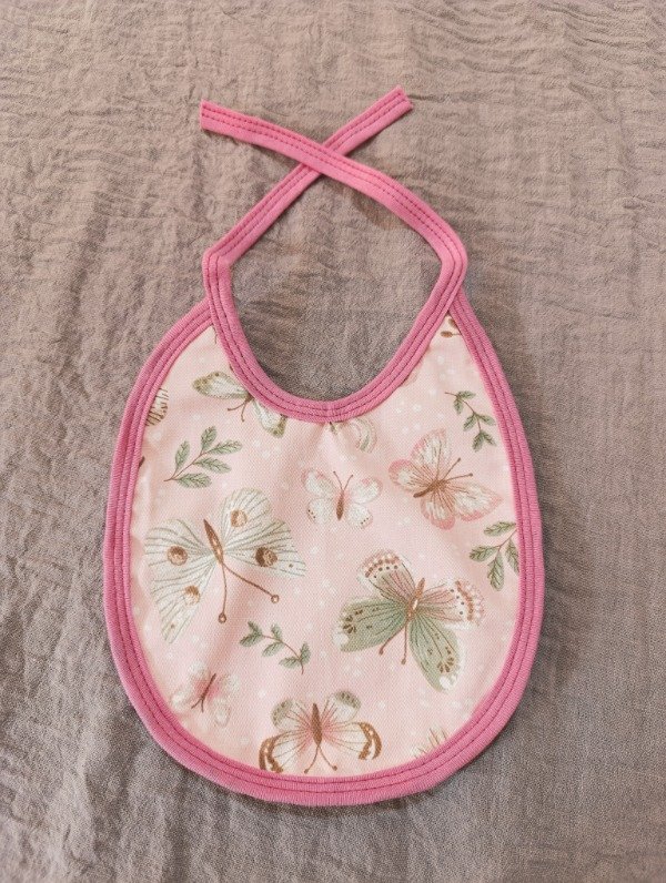 Producto - Babero de gabardina - Mariposas