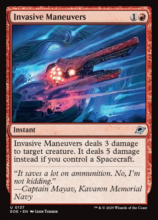 Producto - Invasive Maneuvers  Edge of Eternities