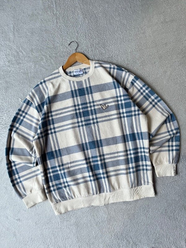 Producto - CREWNECK POLAR A CUADROS MARK GONZALES (L)