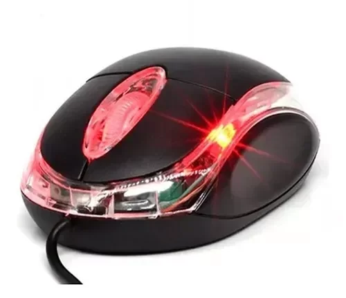 Producto - Mouse Óptico Usb Pc Dvr Negro Retroiluminado
