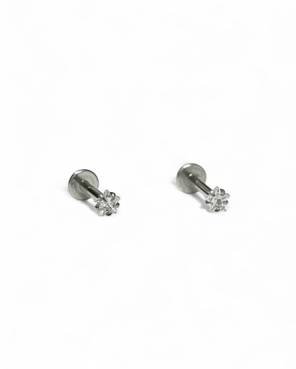 Producto - PIERCING STUD CUBIC ESTRELLA 3 mm SILVER (Unidad)