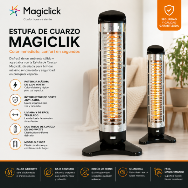 Producto - ESTUFA DE CUARZO MAGICLICK