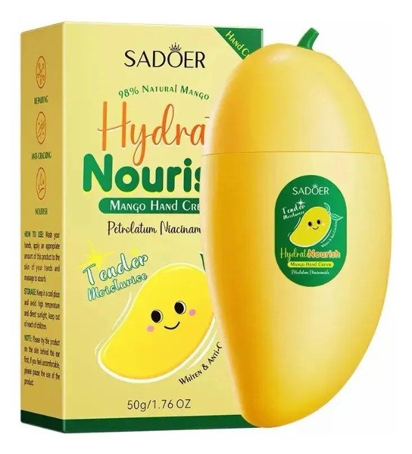 Producto - Crema Para Manos Hidratante Nutritiva Frutal Sadoer Mango