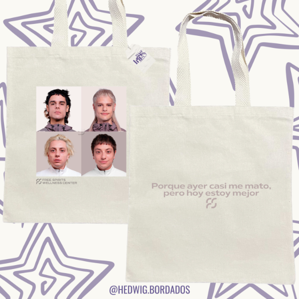 Producto - TOTE BAG Cover + Ha Ha CA7RIEL Y PACO (doble estampa) - DTF