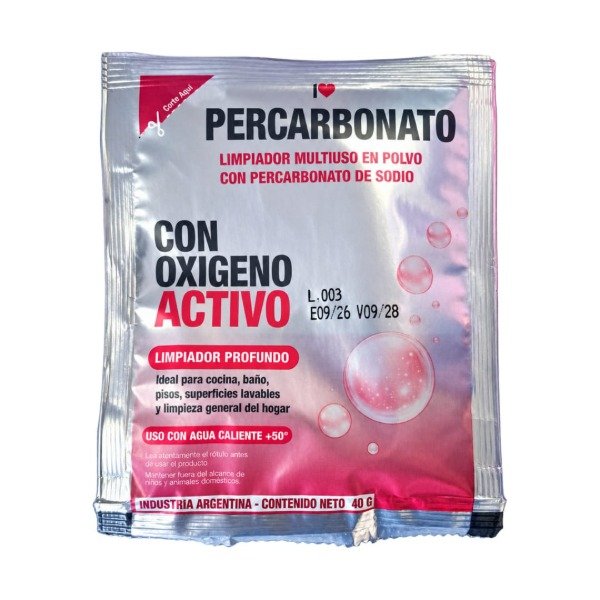 Producto - PERCARBONATO - POLVO EN SOBRE 40G (QUITAMANCHAS)