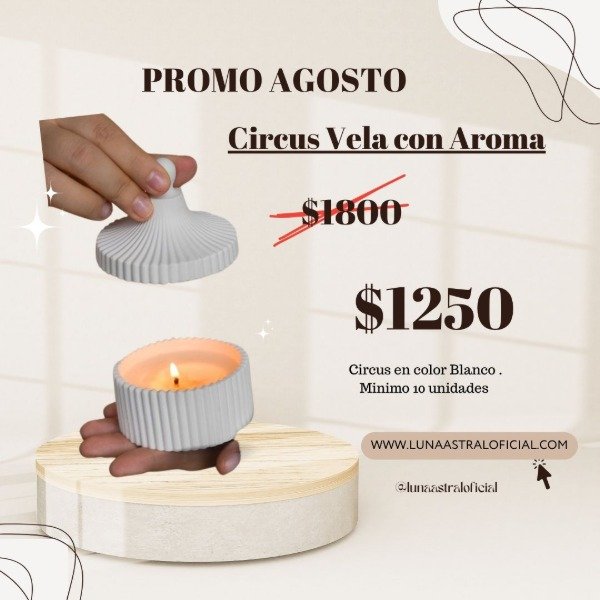 Producto - 10 VELAS CIRCUS AROMATICA