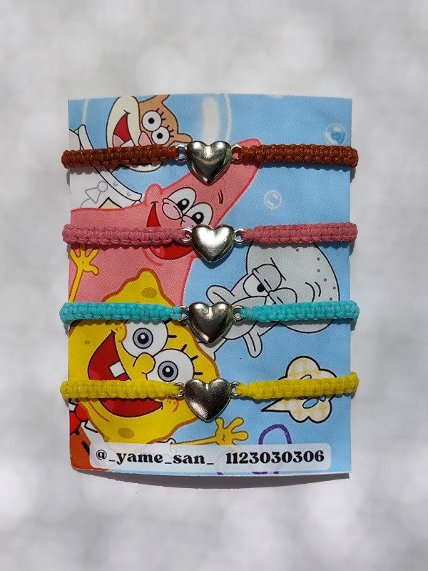 Producto - Pulsera de Bob esponja y amigos