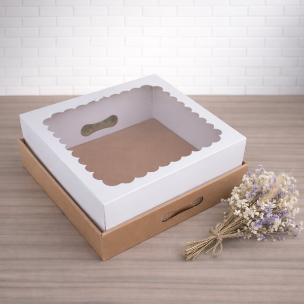 Producto - Caja para desayuno con visor 20x20x10