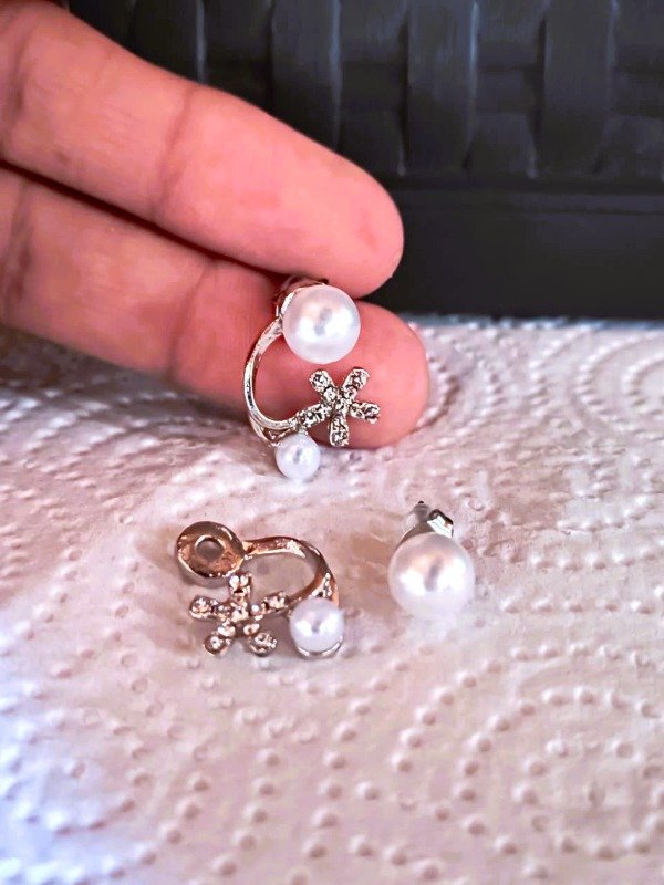 Producto - Aros Perla Estrella de mar desmontable