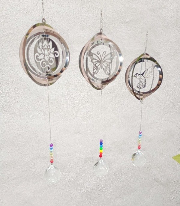 Producto - Giraviento chico, con atrapasol de 7 chakras