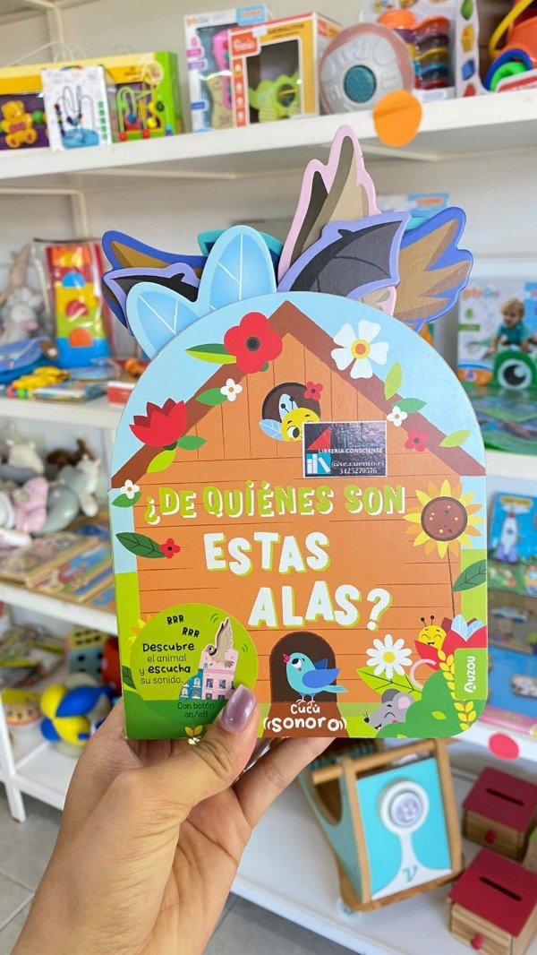 Producto - Libro  "De quienes son estas alas"- Descubre el animal y escucha su sonido