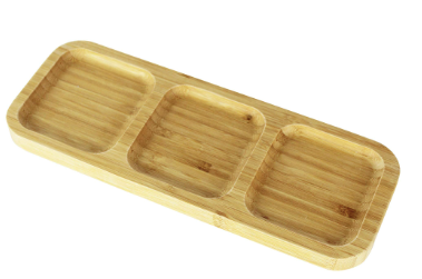 Producto - Tabla de picada con 3 div 25X9.5X1.5