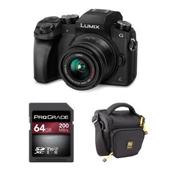 Producto - Panasonic Lumix G7 Mirrorless Camera with 14-42mm Lens and Accessories Kit