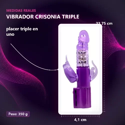Producto - Vibrador Rotador Crisonia Triple Multispeed - 4