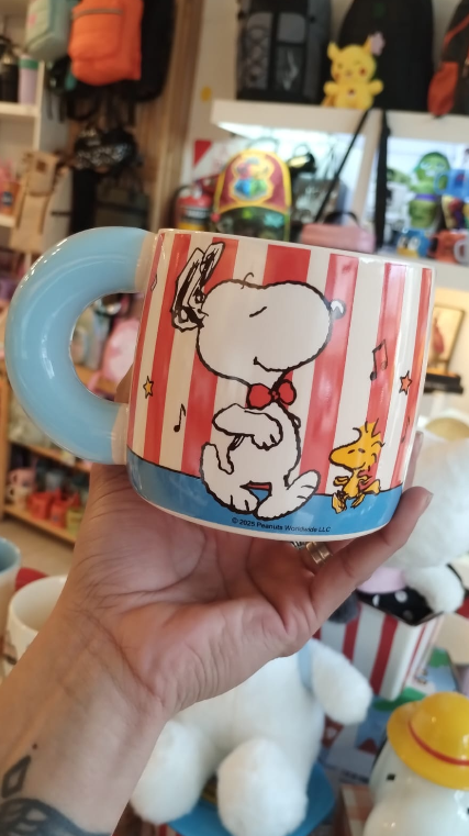Producto - Taza Ceramica Snoopy Rayas rojas