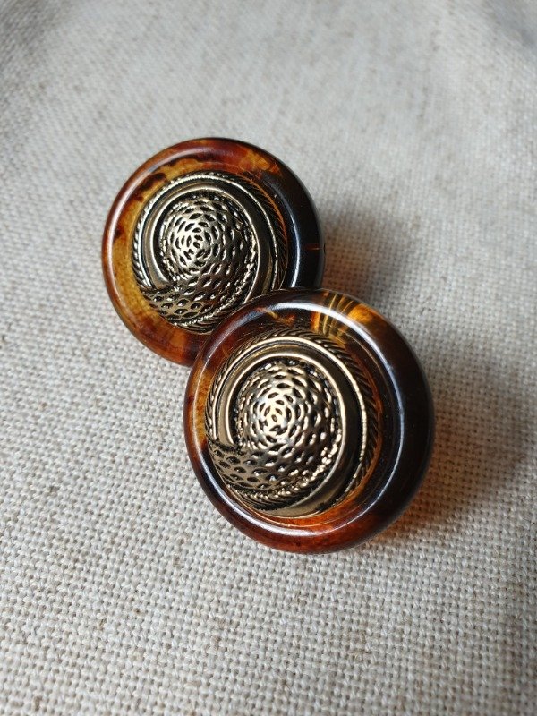 Producto - Aros Clips Gold Caramel - 2