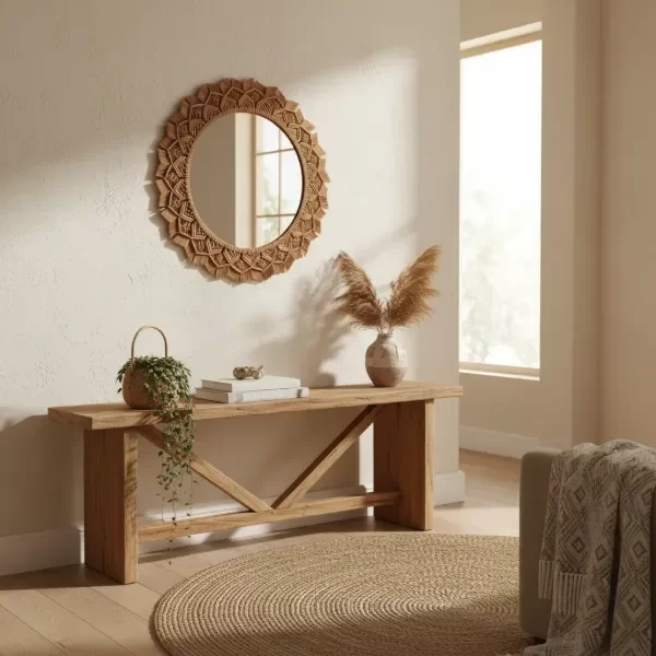 Producto - Espejo Mandala Extra XL 75 cm - Camel