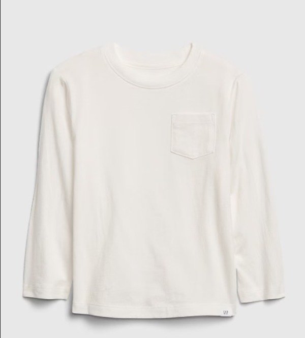 Producto - Gap. Remera manga larga algodon blanca unisex