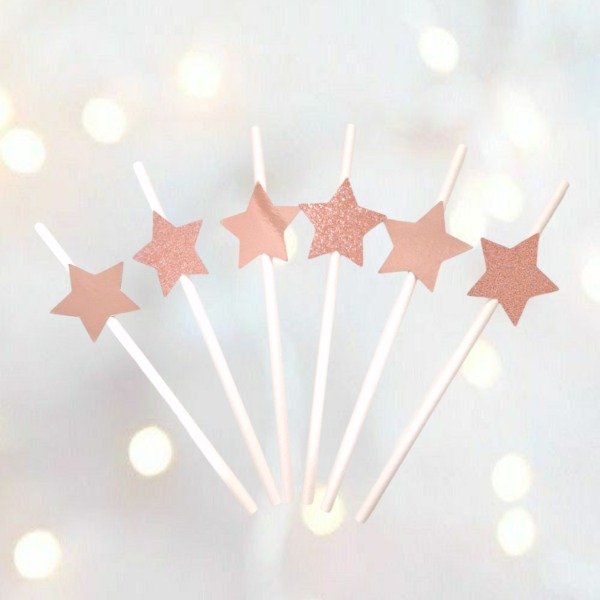 Producto - SORBETE SHINE PARTY X6UN ROSA GOLD Y BLANCO