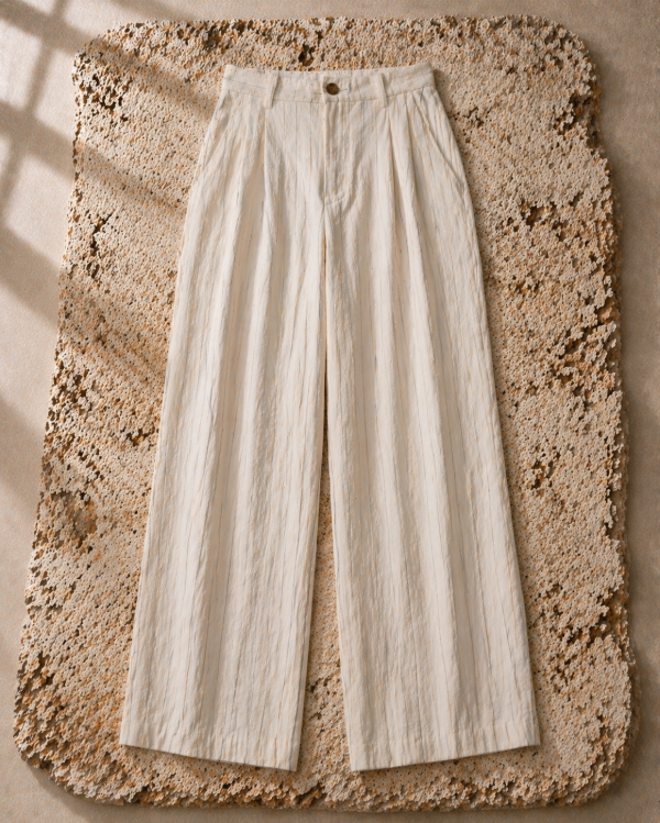 Producto - Pantalon Rayado Natural (Largo)