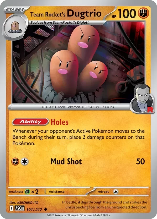 Producto - Team Rocket's Dugtrio 101/217 Ascended Heroes