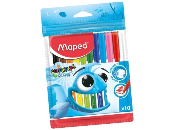 Producto - Marcador escolar Maped Ocean x10