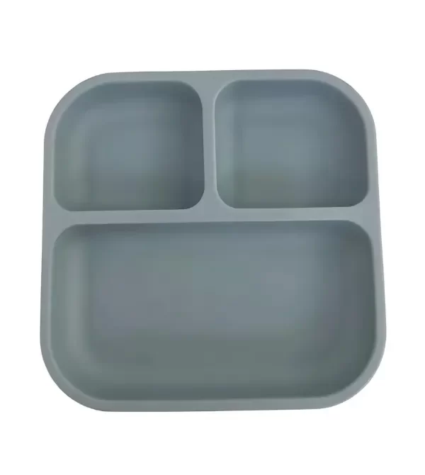 Producto - Plato con divisiones y sopapa - celeste!