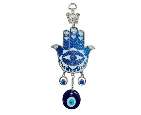 Producto - Colgante Mano Fatima Esmaltada con Ojo Turco