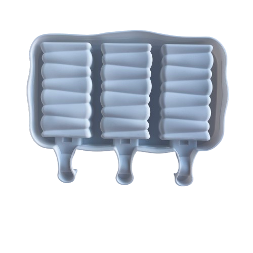 Producto - Molde silicona ice pop paletas rayas x3