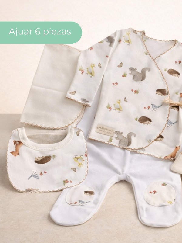 Producto - AJUAR 6 PIEZAS NUEVE LUNAS