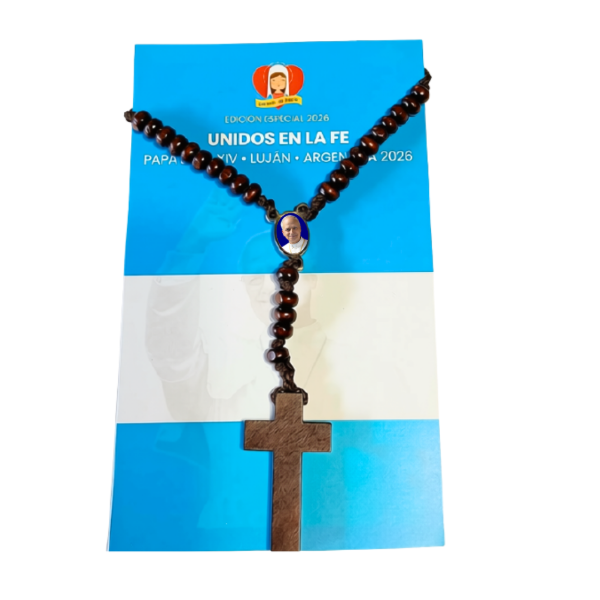 Producto - Rosario Papa León XIV - Madera - 2