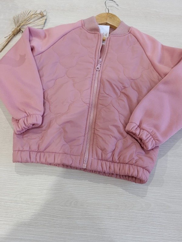 Producto - Campera Matelase con Micropolar- Rosa
