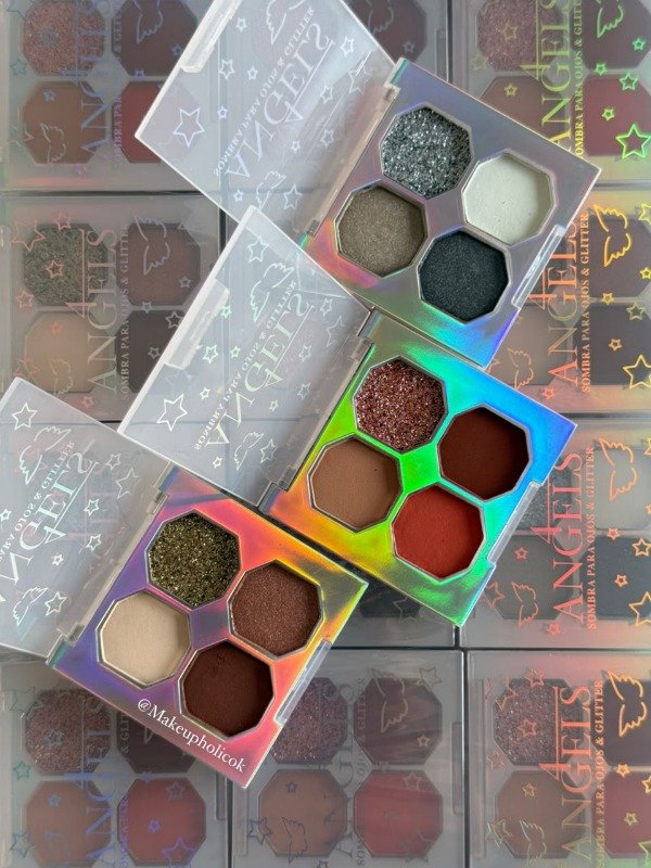 Producto - SOMBRA PARA OJOS CUARTETO MINI CON GLITTER - 4ANGELS - CAJA DE 24 UNIDADES - 3