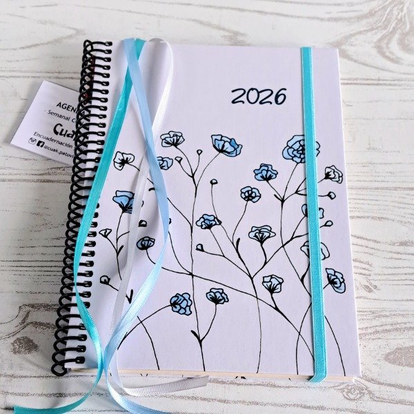 Producto - Agenda Flores Azules