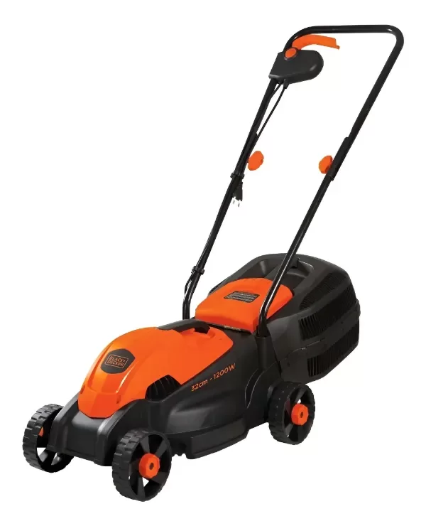 Producto - Cortadora de pasto eléctrica Black Decker GR1000 con bolsa recolectora de 1200W