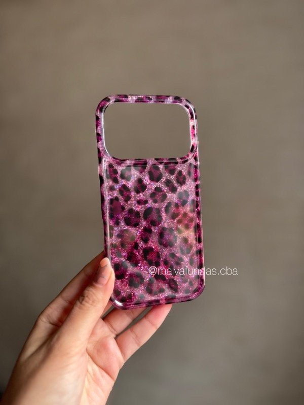 Producto - Case print brillos fucsia iPhone - 3