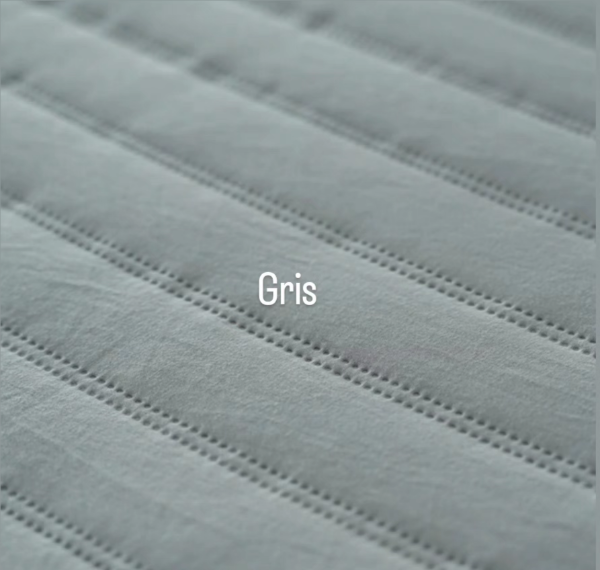 Producto - Cubre cama de algodón Gris