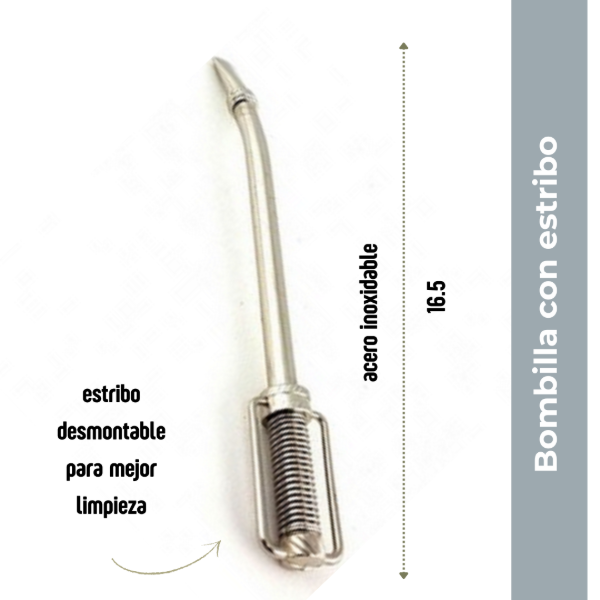 Producto - Bombilla de acero con estribo