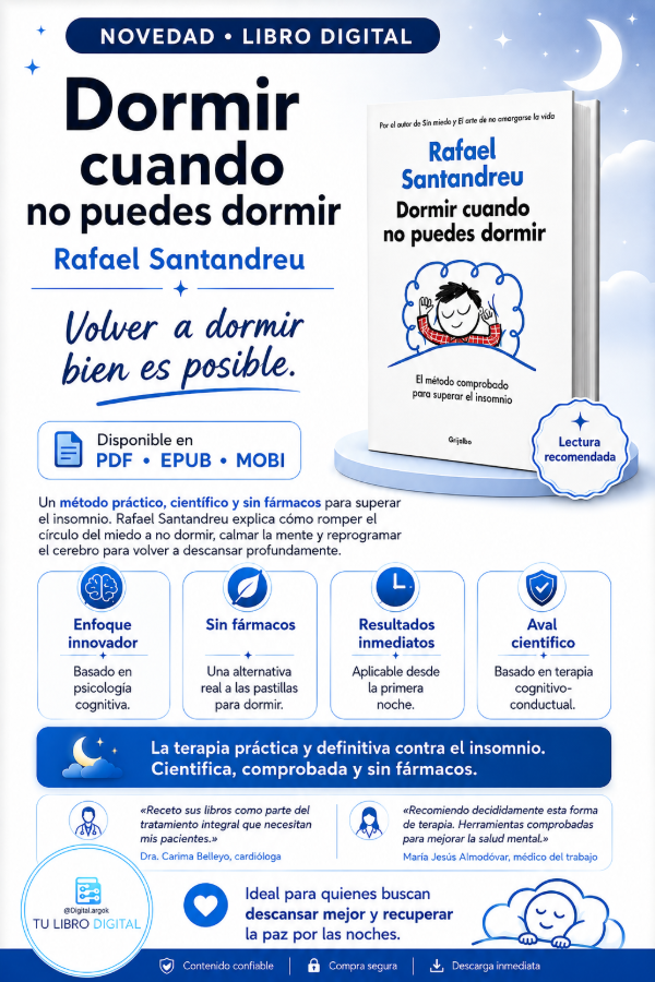 Producto - Dormir cuando no puedes dormir  Rafael Santandreu