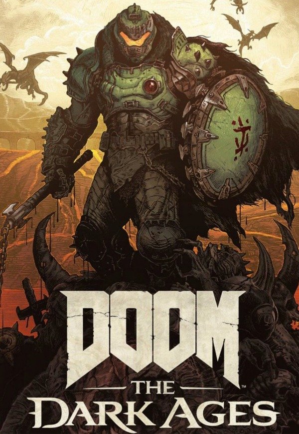 Producto - Cuadro Doom The Dark Ages Retroiluminado