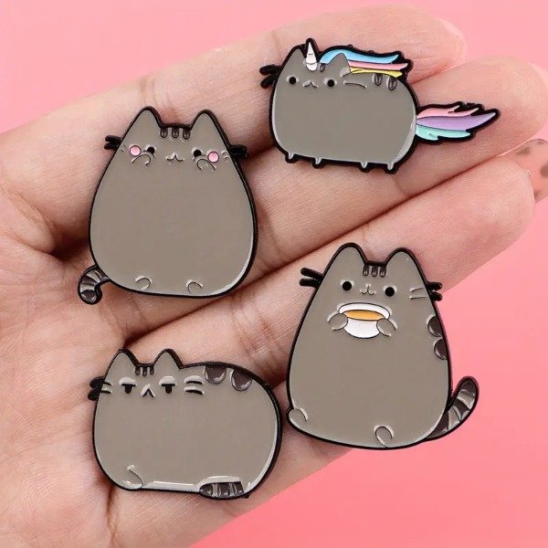 Producto - Prendedor Metálico Pusheen