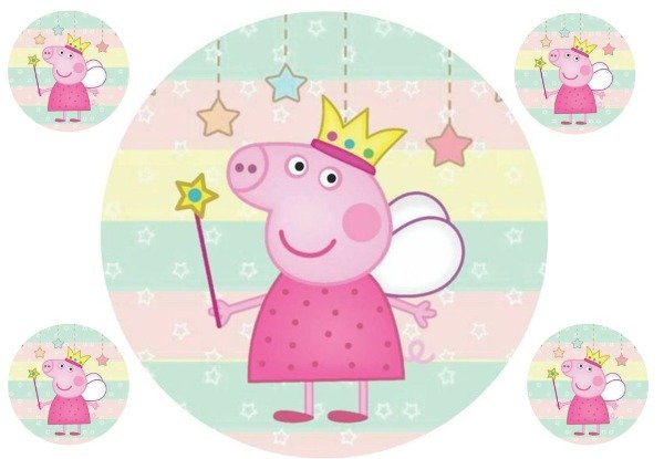 Producto - LAMINA PEPPA PIG REDONDA 8